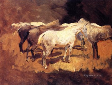  horse Canvas - Horses at Palma John Singer Sargent